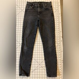 Citizens of Humanity Women’s Size 25 Dark Gray Rocket Crop Midrise Skinny Jeans
